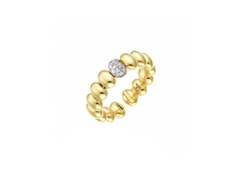 Armillas Acqua Ring Gelbgold mit Brillanten 0,070ct flexibel