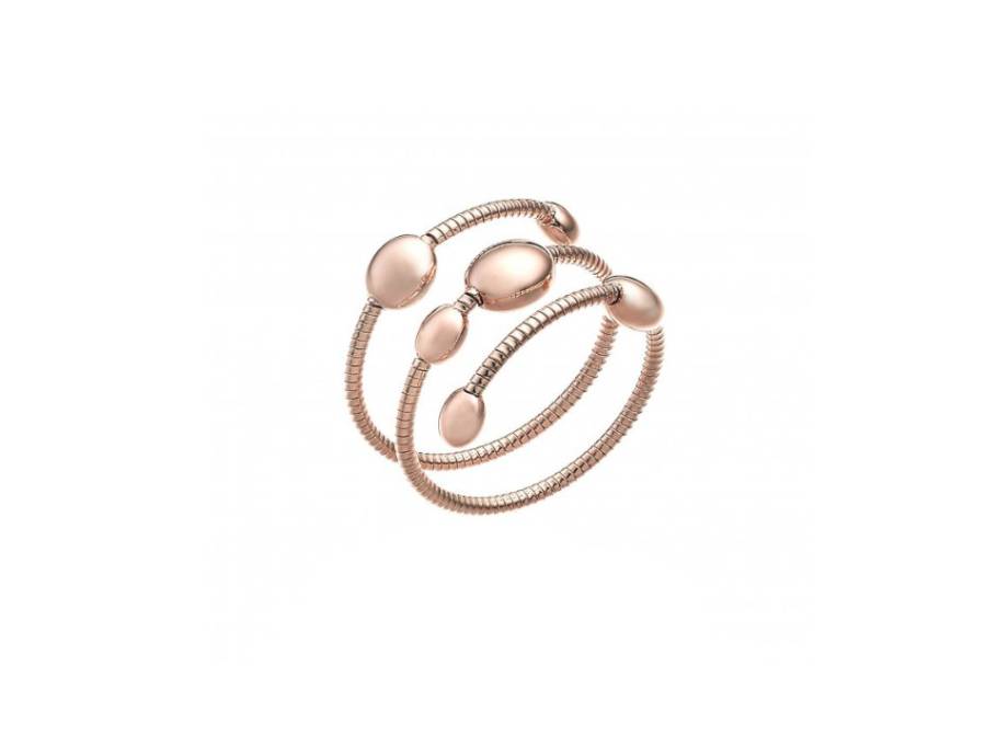 Armillas Acqua Ring Roségold 3-reihig flexibel