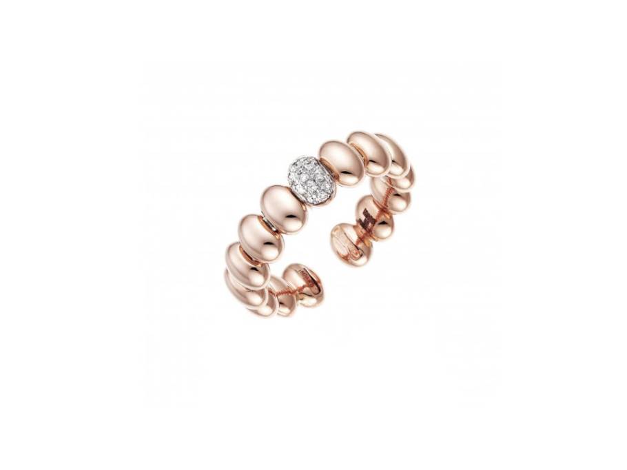 Armillas Acqua Ring Roségold mit Brillanten 0,070ct flexibel