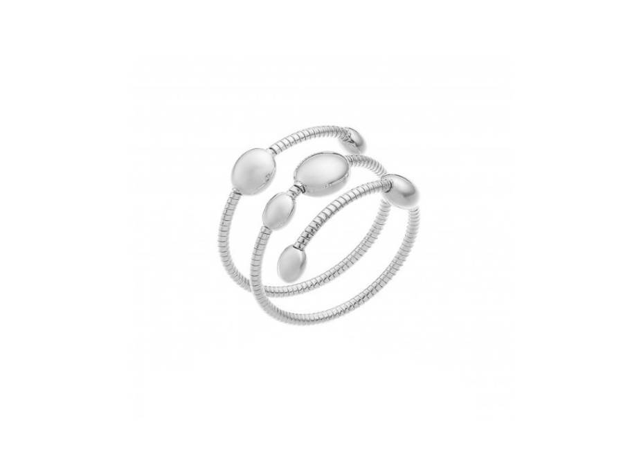 Armillas Acqua Ring Weißgold 3-reihig flexibel