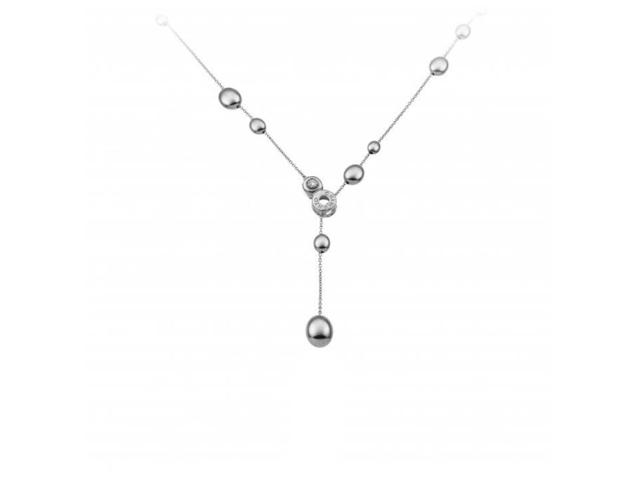 Armillas Acqua Y-Collier Weißgold 50cm mit Brillant 0,030ct