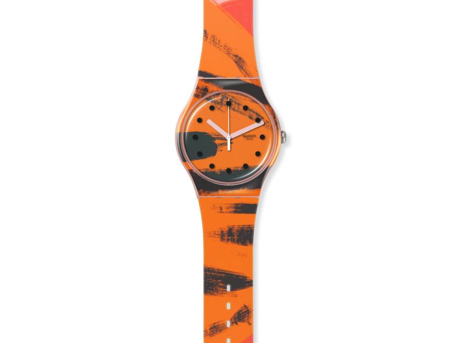Art Journey Tate Gallery "Barns-Graham's Orange And Red On Pink" Quarz Kunststoff orange Silikonband SUOZ362