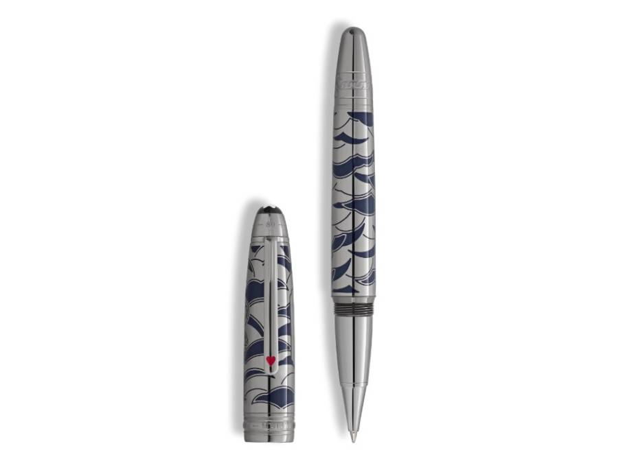 Around the World in 80 Days - Year 3 Solitaire LeGrand Rollerball silber-blau