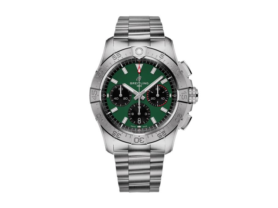 Avenger B01 Chronograph 42 Automatik Edelstahl 42mm grünes Zifferblatt Metallband