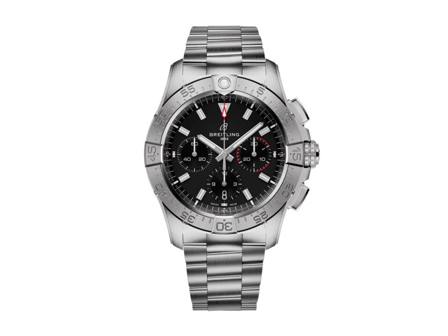 Avenger B01 Chronograph 42 Automatik Edelstahl 42mm schwarzes Zifferblatt Metallband