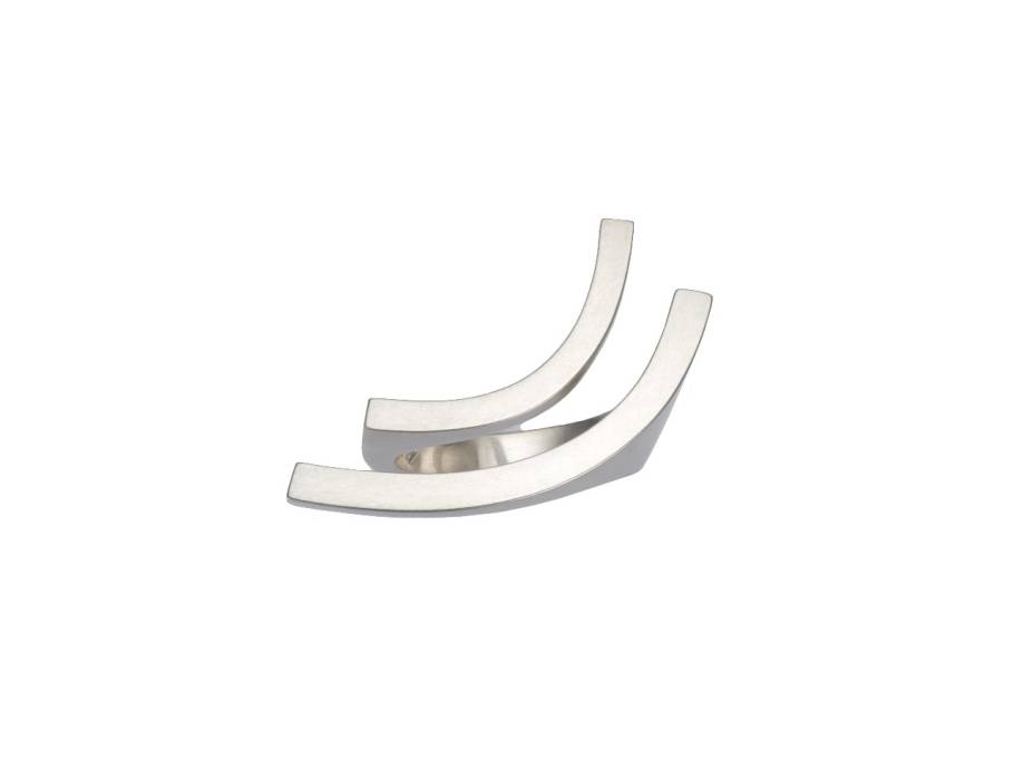 Balance Ring Silber mattiert