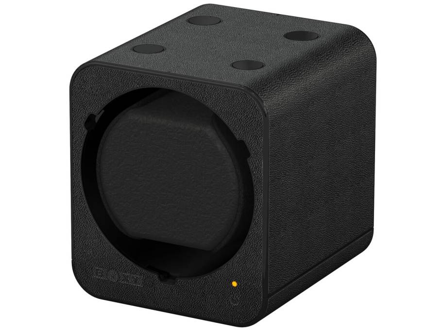 Uhrenbeweger Boxy Fancy Brick  Lederoptik schwarz