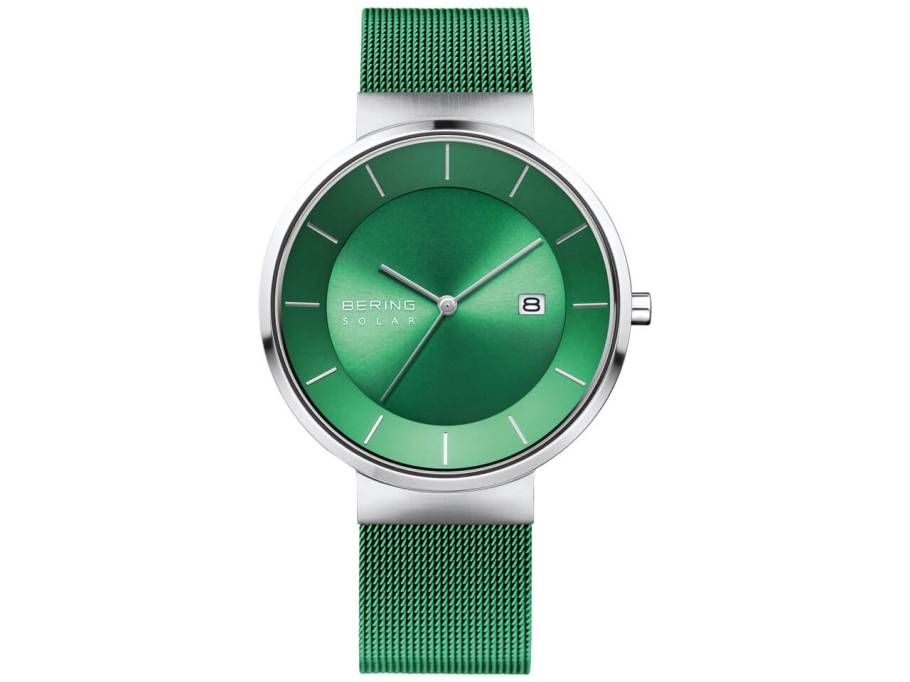 14639-Charity Edelstahl Herrenuhr Solar grün