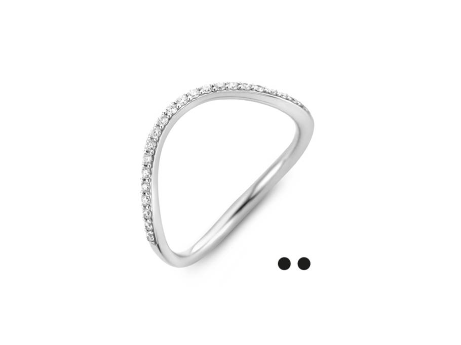 Infinity Memoire Ring •• Weißgold mit Brillanten 0,270ct