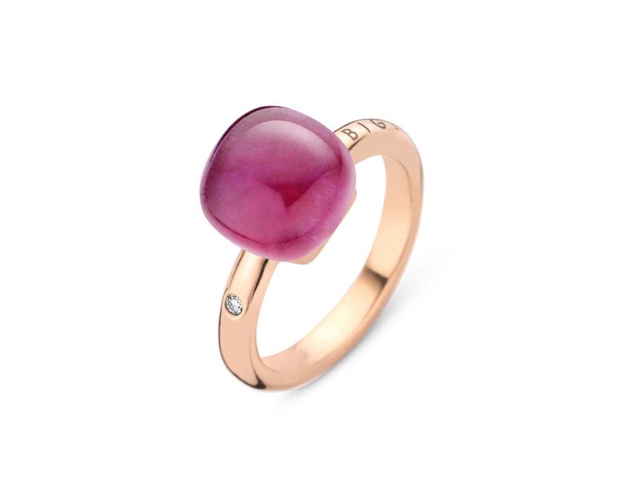 Mini Sweety "Amethyst Blush" Ring Roségold Gr. M mit Brillant 0,020ct