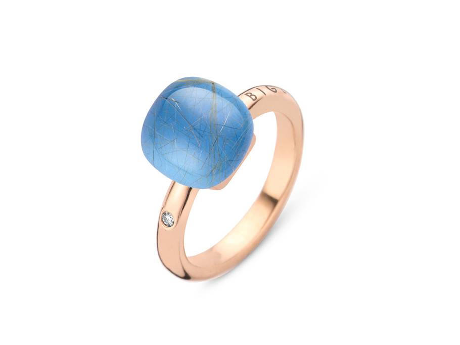 Mini Sweety "Midsummer Night" Ring Roségold Gr. M mit Brillant 0,020ct
