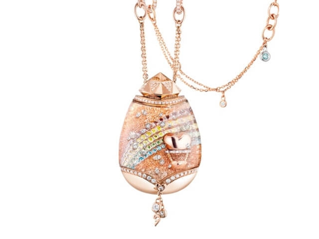 Billion Dreams Snow Globe-Collier Roségold "Journey of Love" 