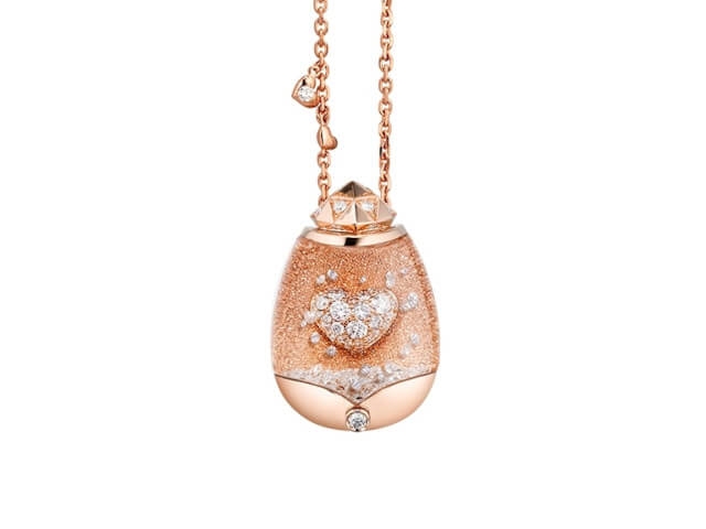 Billion Dreams Snow Globe-Collier Roségold "My Love" 