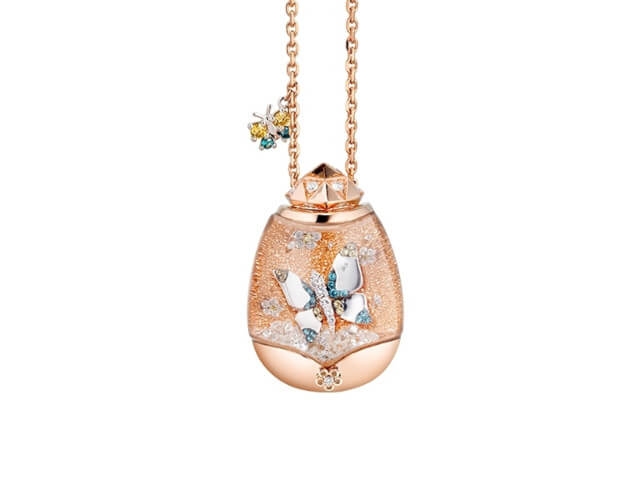 Billion Dreams Snow Globe-Collier Roségold "Pure Joy" 