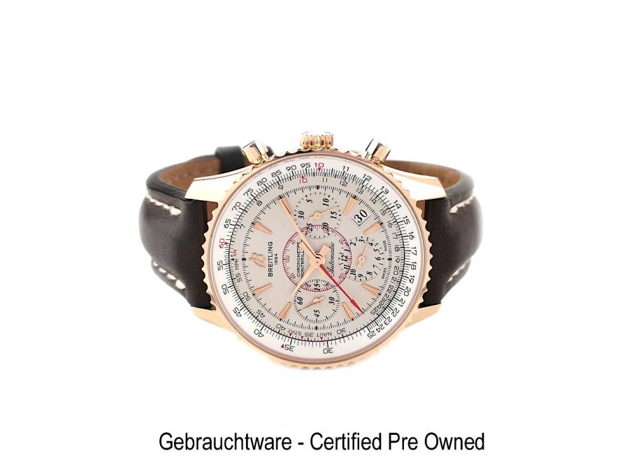 Montbrillant 01 Limited Edition Automatik Rotgold 40mm beiges Zifferblatt braunes Lederband RB013112 Full Set mit Garantie Occasion