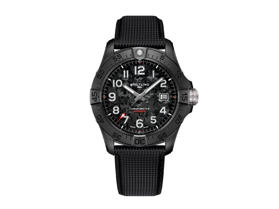 Avenger Automatik 42 Night Mission Keramik schwarzes Zifferblatt schwarzes Lederband