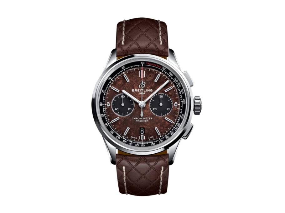 Premier  B01 Chronograph 42 Edelstahl braun Lederband Bentley Centenary Limited Edition 