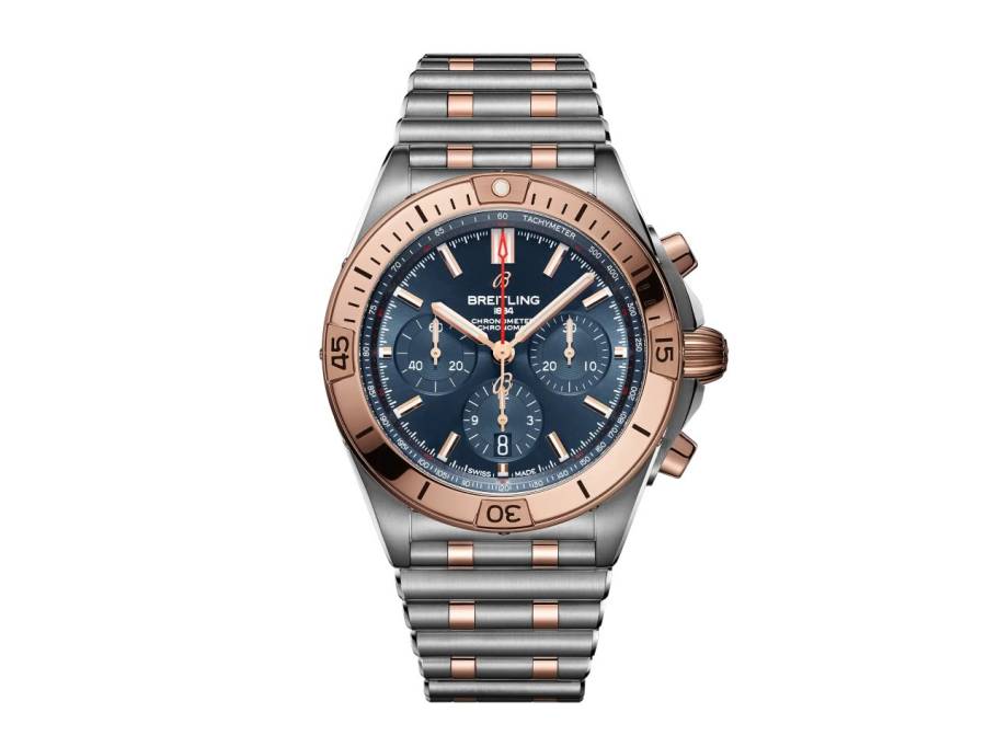Chronomat B01 42 Automatik Edelstahl blaues Zifferblatt Metallband