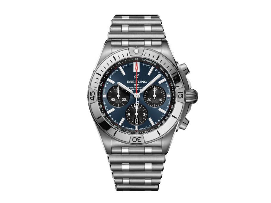 Chronomat B01 42 Automatik Edelstahl blaues Zifferblatt Metallband