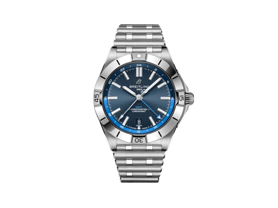 Chronomat Automatic GMT 40 Sylt Edition Edelstahl blaues Zifferblatt Metallband