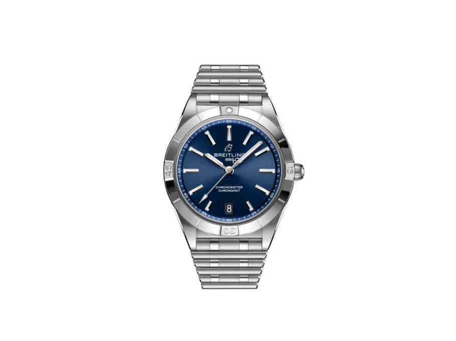 Chronomat Automatic 36 Edelstahl blaues Zifferblatt Metallband
