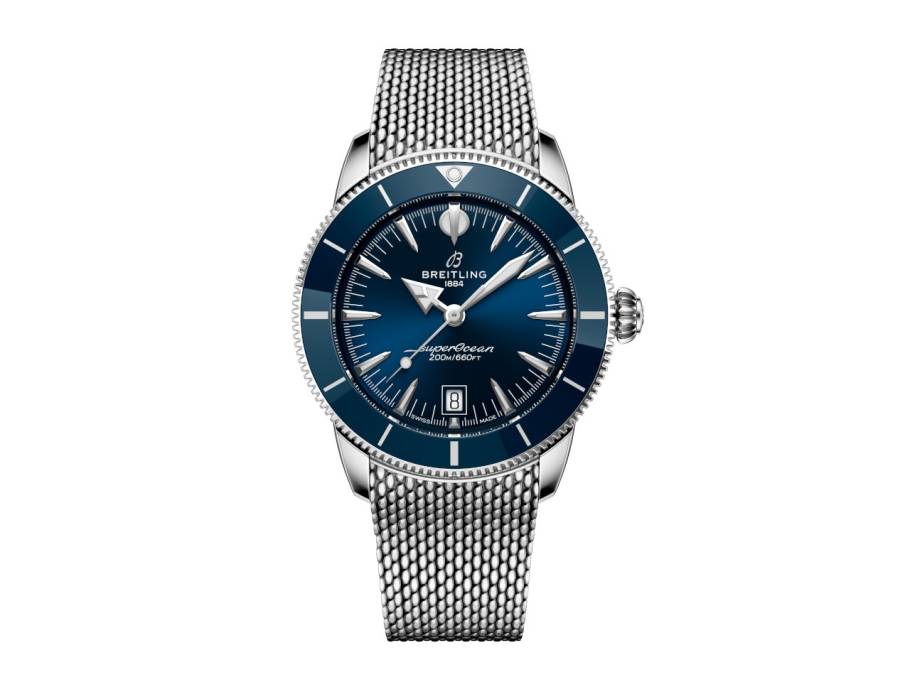 Superocean Heritage B31 Automatik Edelstahl 42mm blaues Zifferblatt Metallband