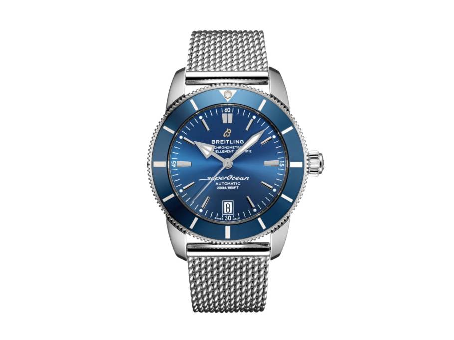 Superocean Heritage B20 Automatic 42 Edelstahl blaues Zifferblatt Metallband