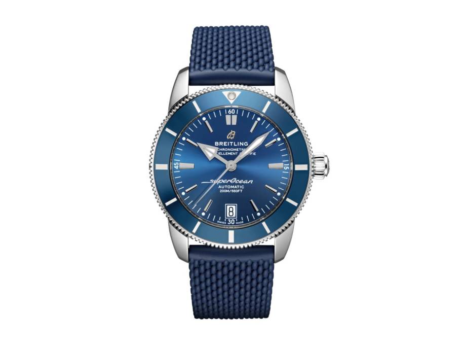 Superocean Heritage B20 Automatic 42 Edelstahl blaues Zifferblatt blaues Kautschukband