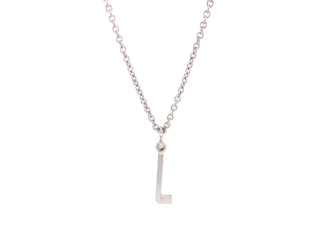 Initials Anhänger Buchstabe L Silber rhodiniert