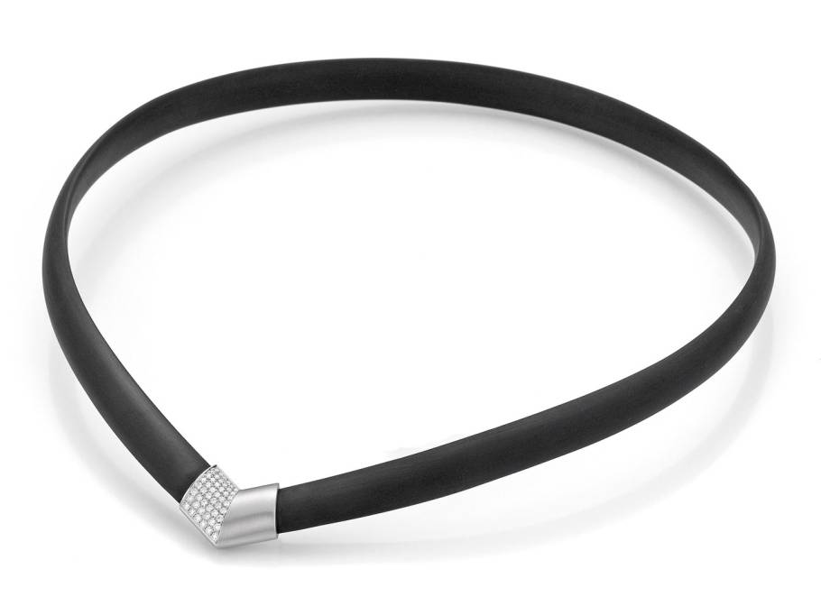  Collier Platin mit Brillanten