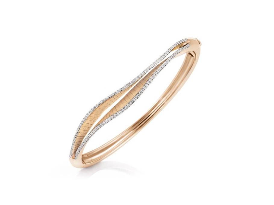 Regina Armreif Orange Apricot Gold mit Brillanten 0,340ct