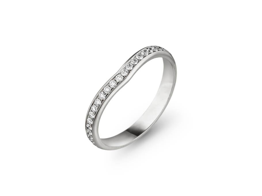 Calla Vorsteckring Damenring Weißgold mit Brillanten 0,38