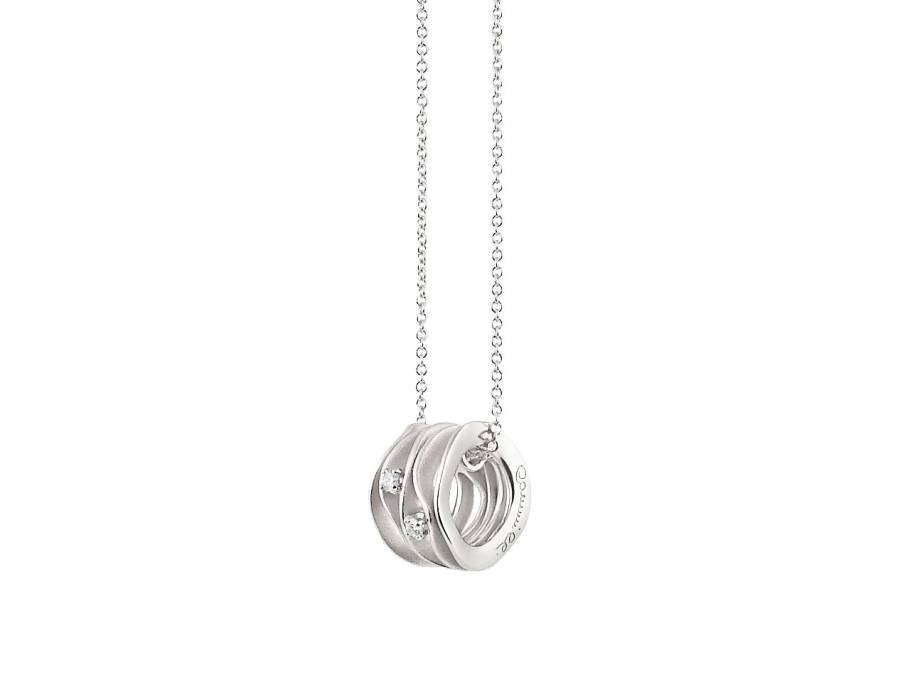 Dunes Collier White Ice Gold 45cm mit Brillanten 0,050ct
