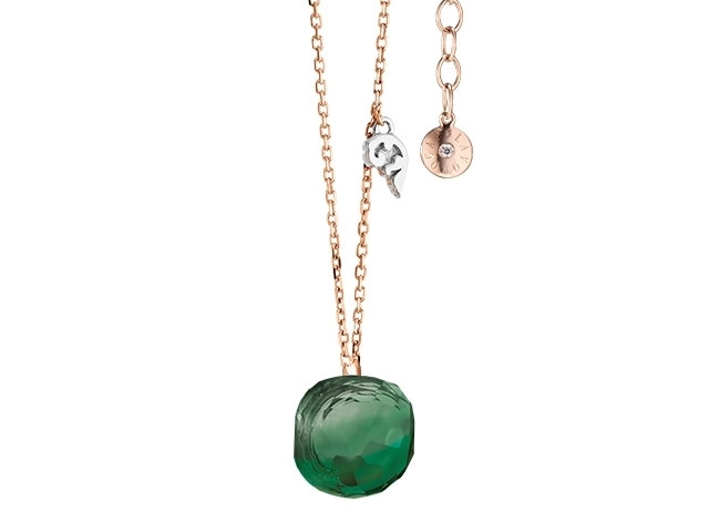Happy Holi Collier Roségold mit Achat