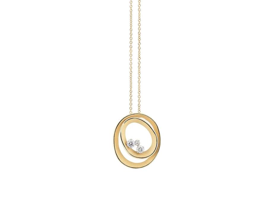 Dune Solar Collier Yellow Sunrise Gold 45cm mit Brillanten 0,190ct