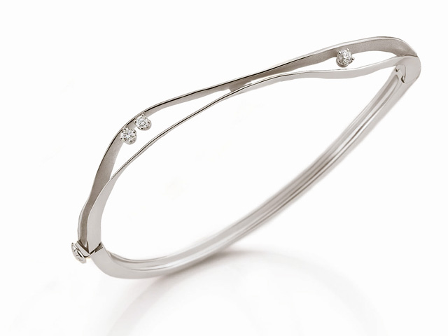 Dune Armreif Natural Beige Gold mit Brillanten 0,150ct