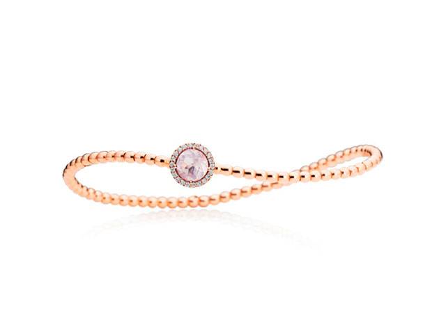 Espressivo Armband Roségold Rosenquarz