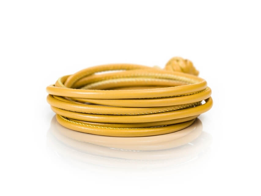 Armband Leder curry
