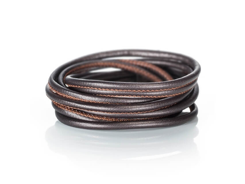 Armband Leder dunkelbraun