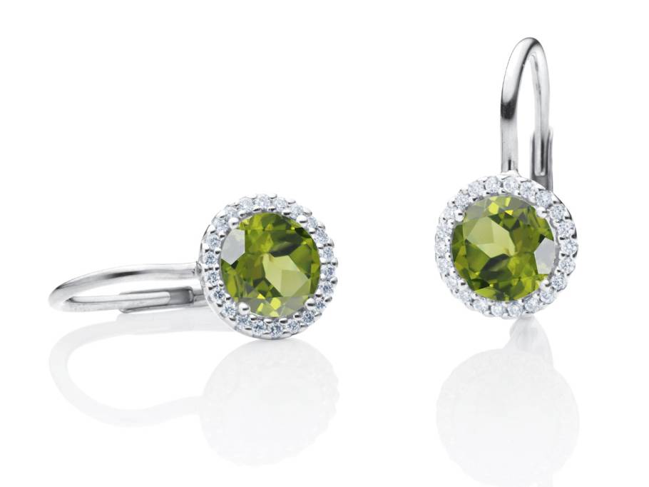 Espressivo Ohrhänger Weißgold Peridot