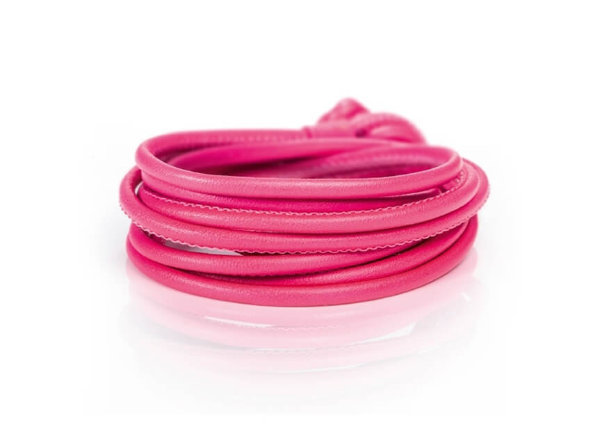 Armband Leder pink
