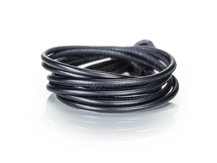 Armband Leder schwarz