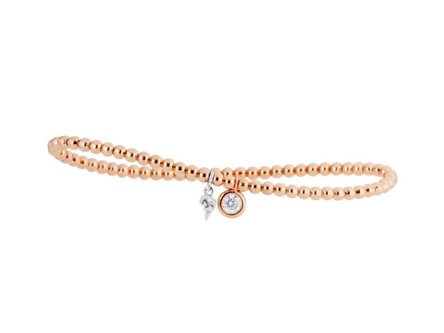 Prosecco Armband Roségold 1 Brillant 0,25ct