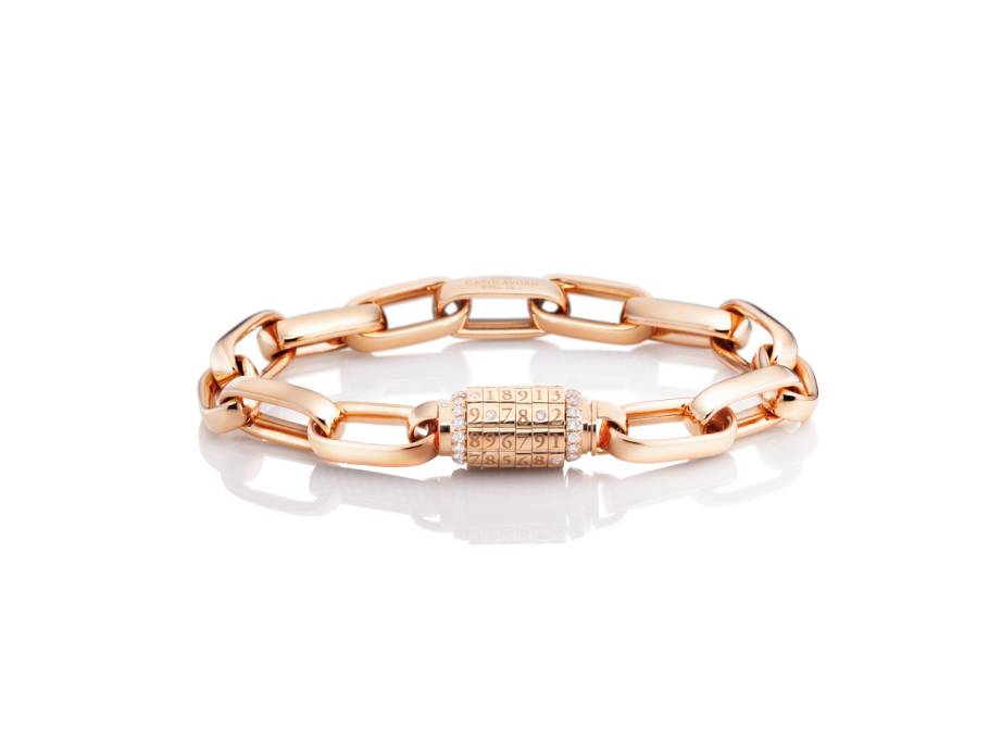 Love Lock 01 Armband Roségold 17cm mit Brillanten 0,323ct