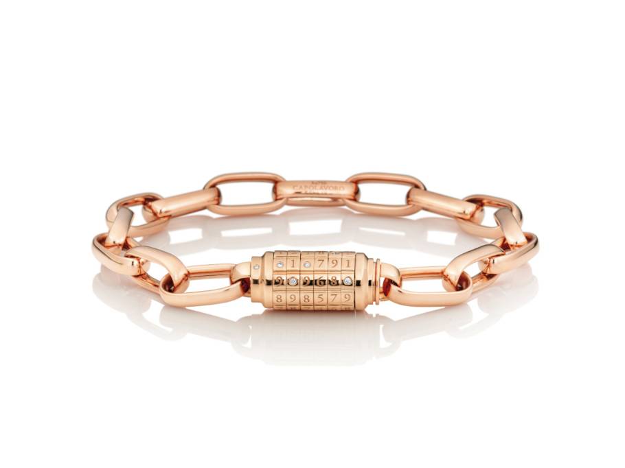 Love Lock 02 Armband Roségold 16,5cm mit Brillanten 0,033ct