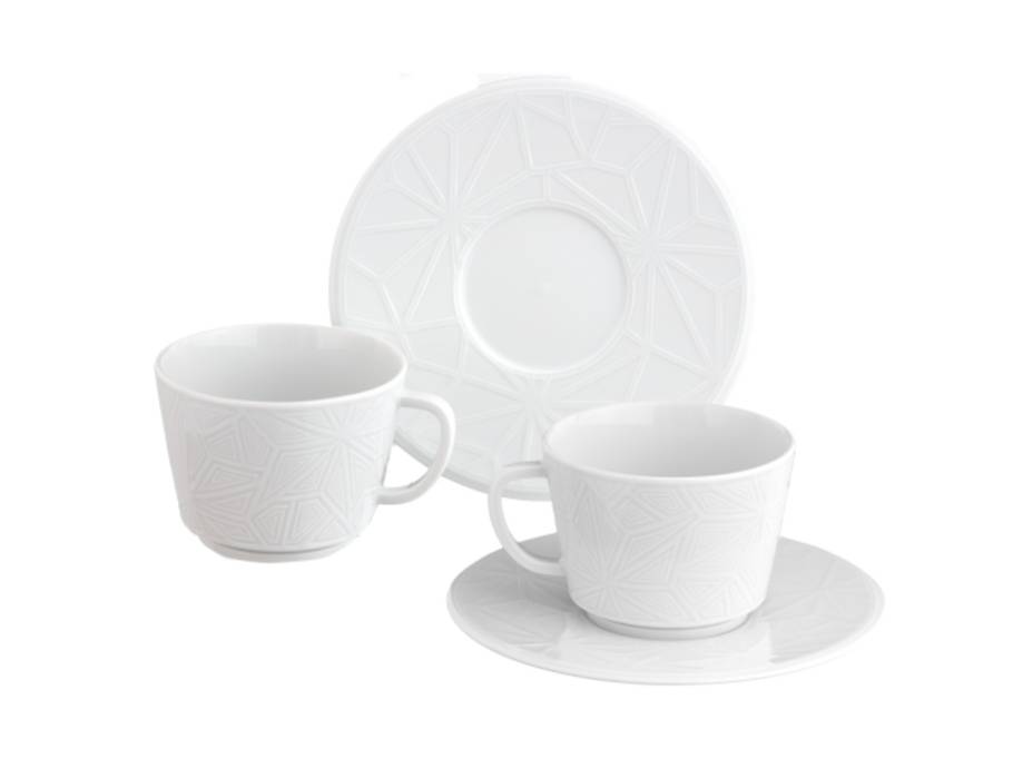 Cappuccinotassen Set "Vitruv Graphic"