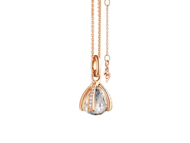 Capriccio Anhänger Roségold Bergkristall 12,0 mm