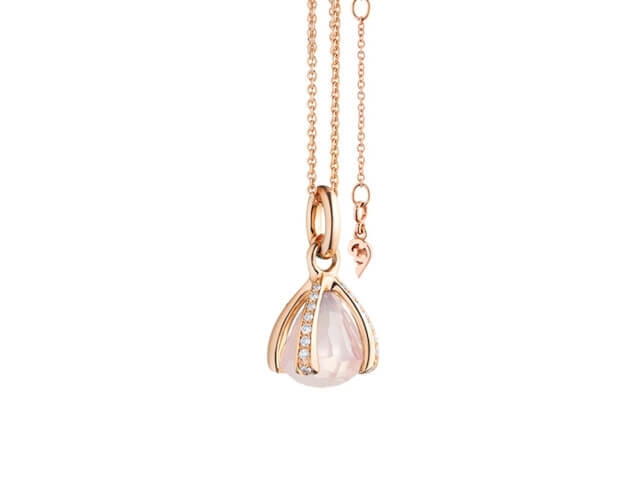 Capriccio Anhänger Roségold Rosenquarz 12,0 mm