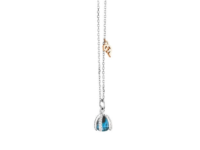 Capriccio Collier Weißgold London Blue Topas  5,8 mm