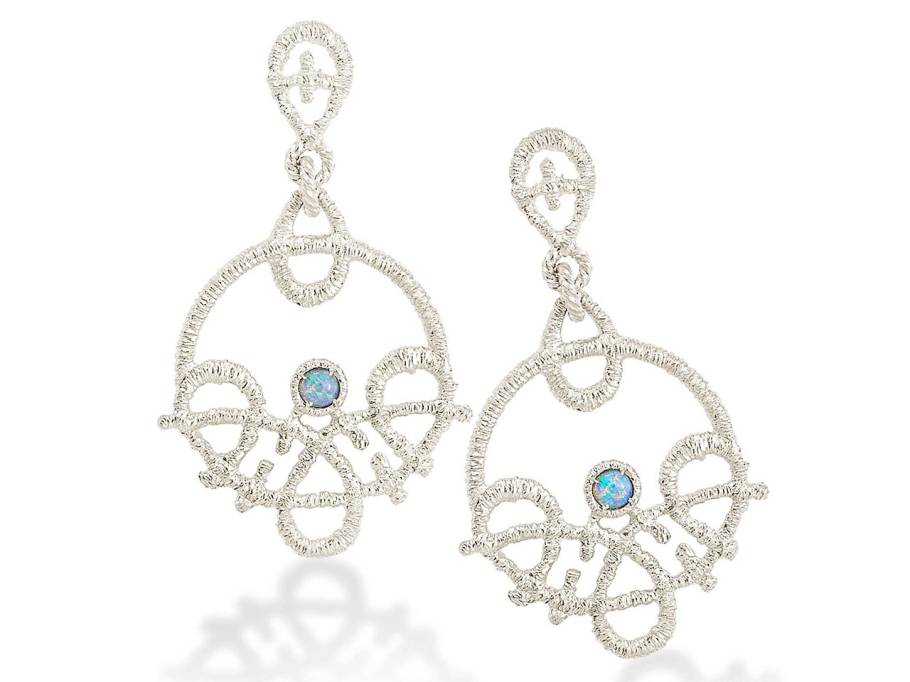 Carmina Ohrhänger Silber mit Opal
